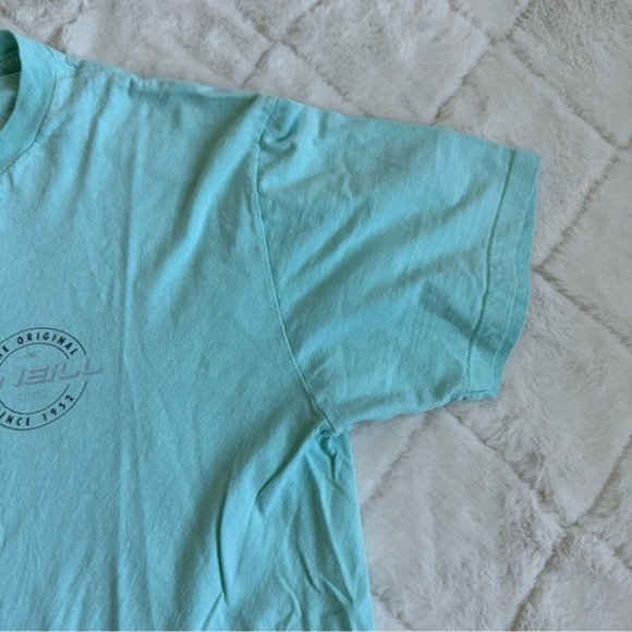 O'Neill | Turquoise & Black Classic Logo Tee "The Original O'Neill" | Size Large - Picture 6 of 10